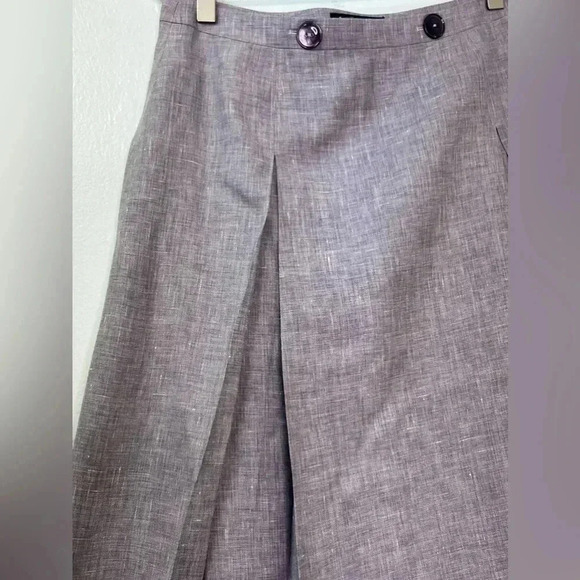 Brooks Brothers Loro Piana Linen Wool Silk blend Lavender pleated skirt 8 Italy‎ - Picture 4 of 14